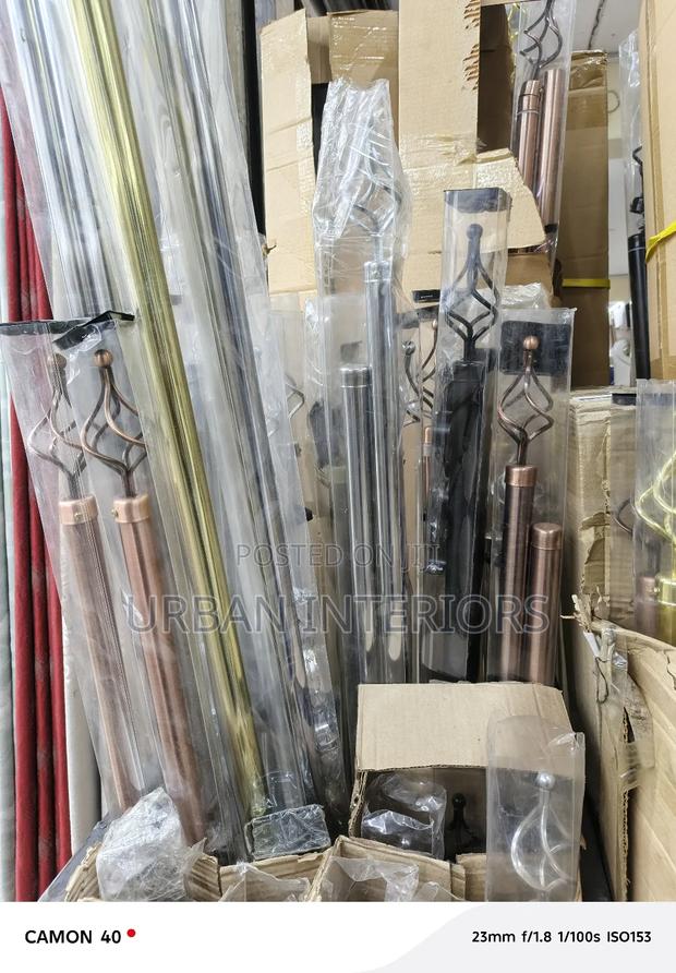 Gold Silver Imported Curtain Rods Gold and Silver Curtain Rods