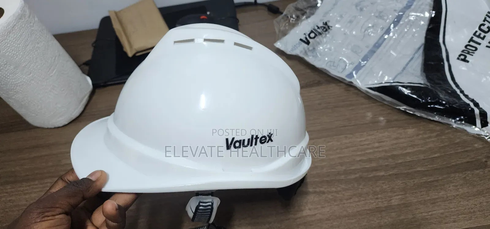 Vaultex Heavy Heavy Duty V-vented Safety  Helmets With Adjustable Knob
