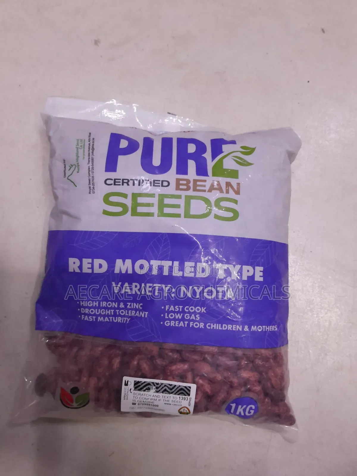 Nyota Beans Seeds 1kg, 2kg , Pure Certified Bean Seeds