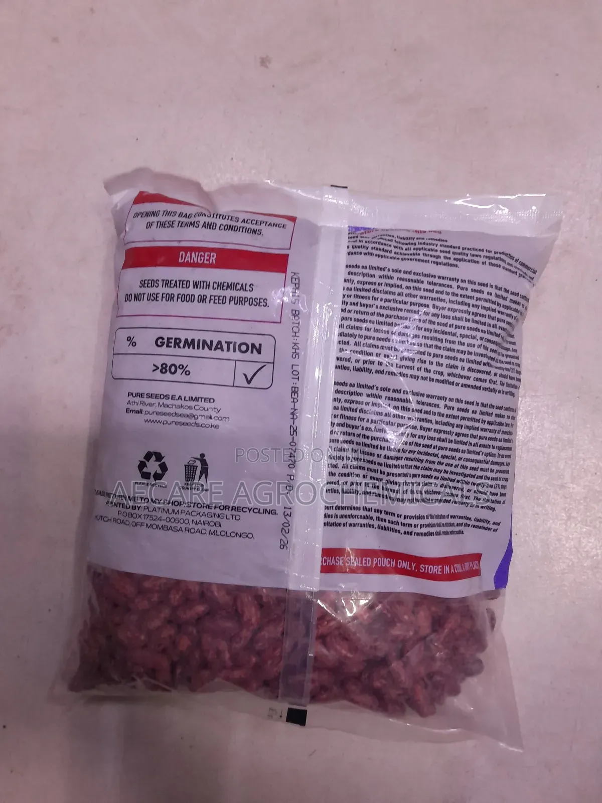 Nyota Beans Seeds 1kg, 2kg , Pure Certified Bean Seeds