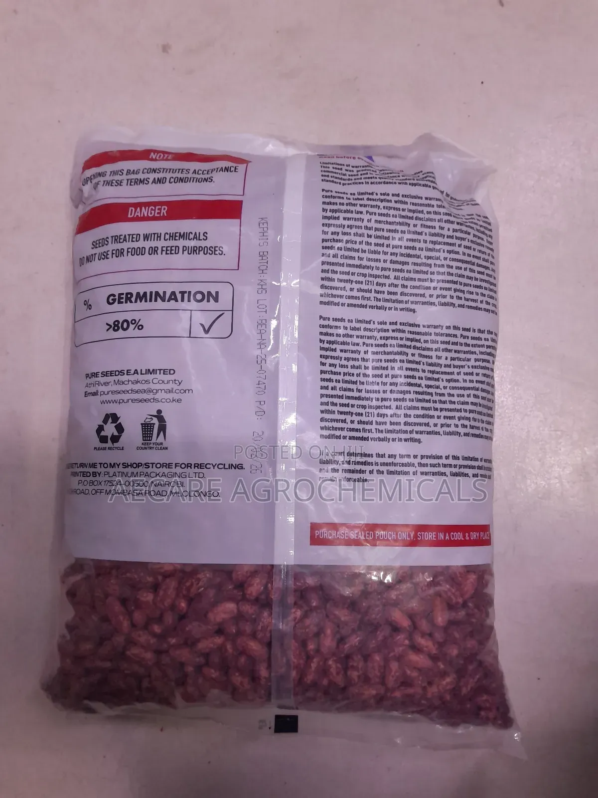 Nyota Beans Seeds 1kg, 2kg , Pure Certified Bean Seeds