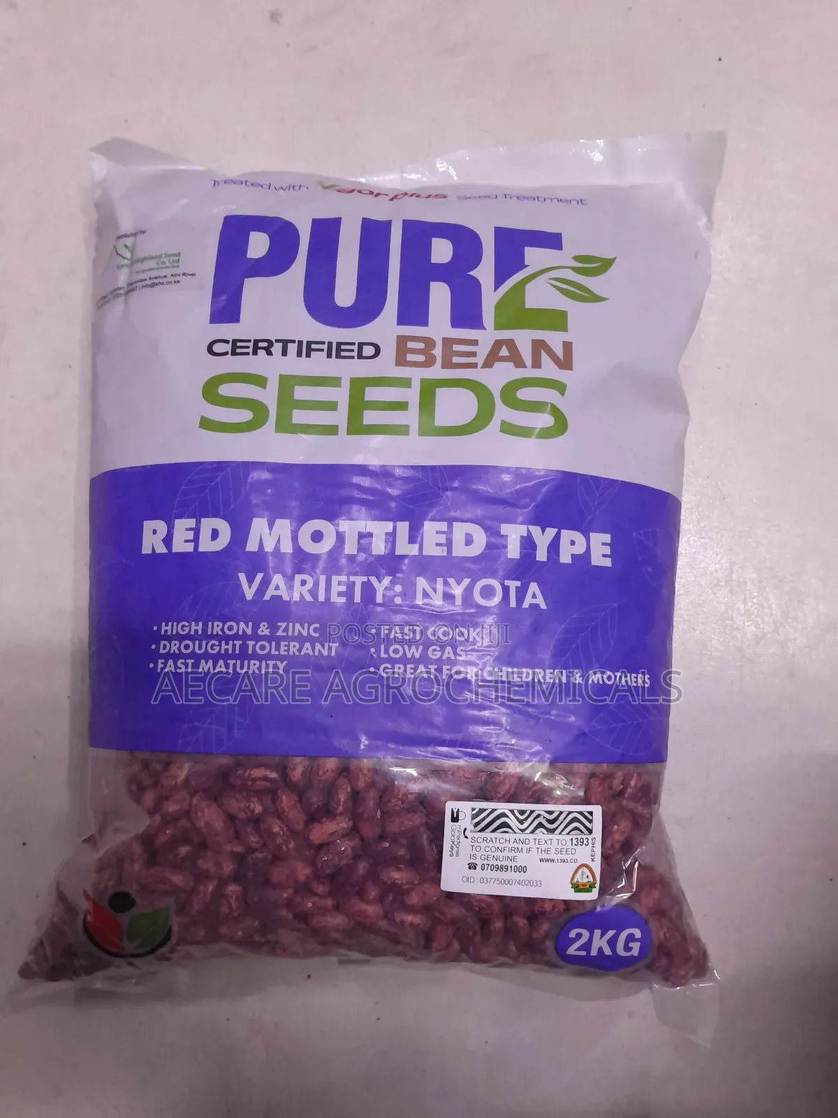 Nyota Beans Seeds 1kg, 2kg , Pure Certified Bean Seeds