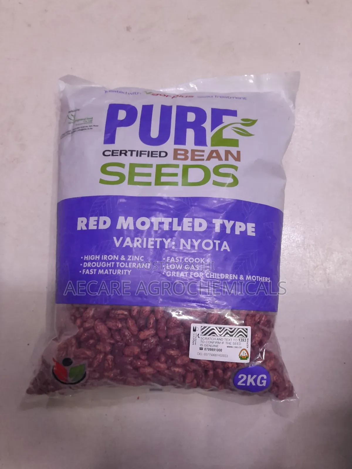 Nyota Beans Seeds 1kg, 2kg , Pure Certified Bean Seeds