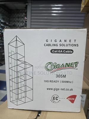 Giganet Cable Cat6a Indoor Cable 305m Roll Grey - thumbnail 2