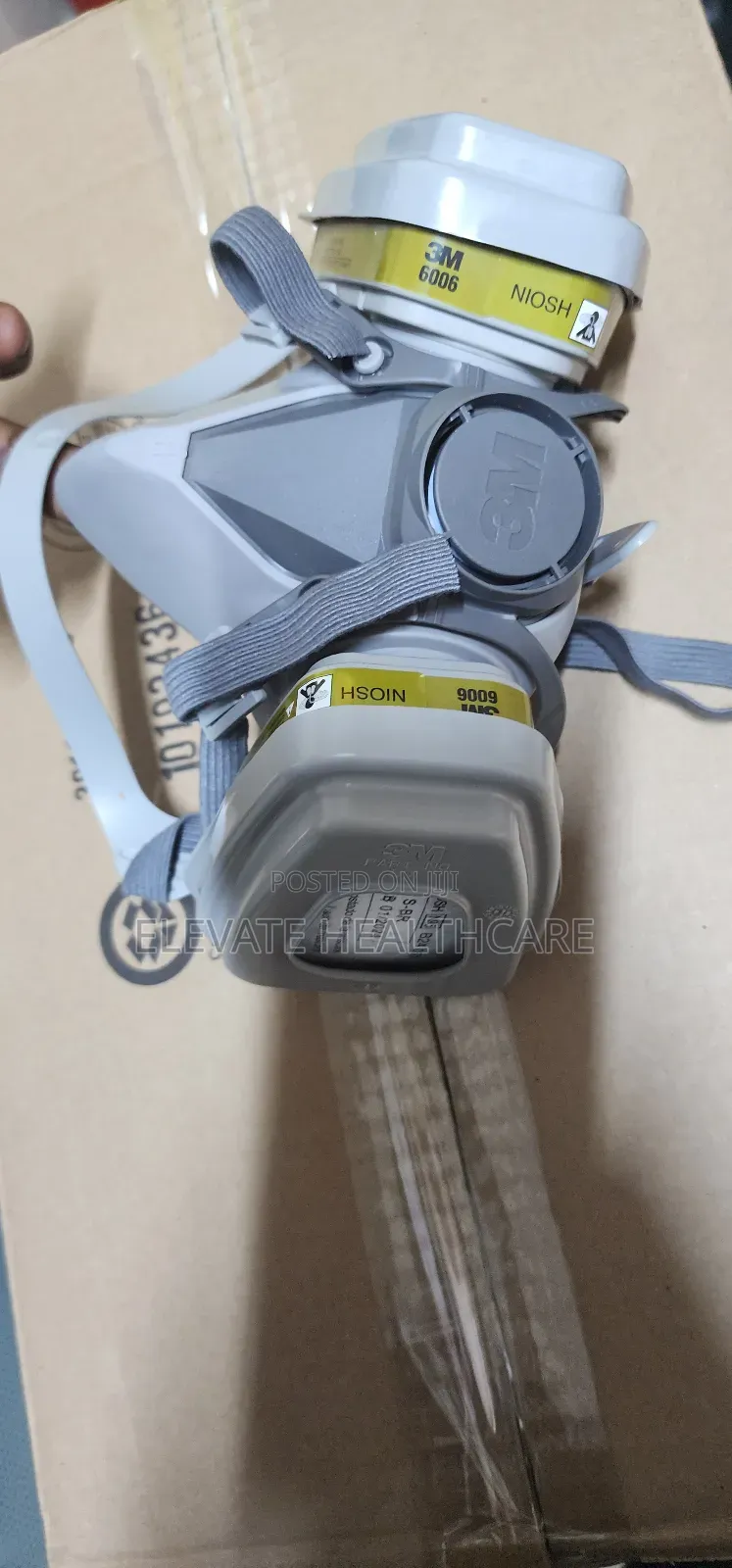 Original 3m 6200/6300 Half Face Gas Mask  Respirator  With Catridges