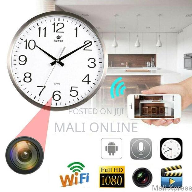 Wifi Wall Clock Camera 1080p Hd Hidden Nanny Cam - thumbnail 2