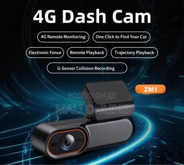 4g Lte Dash Cam 1080p GPS Car Camera Sim Remote Live Vew Cloud Storage - thumbnail 2
