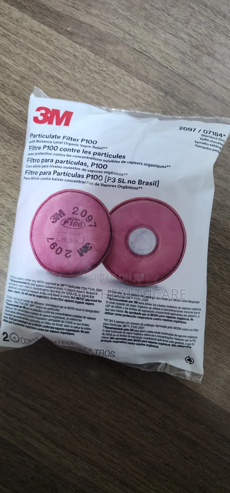 Original 3m 2097 Particulate Filter P100 For Respirators