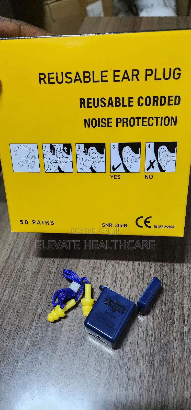 Gladious Reusable Ear Plugs Snr 30db