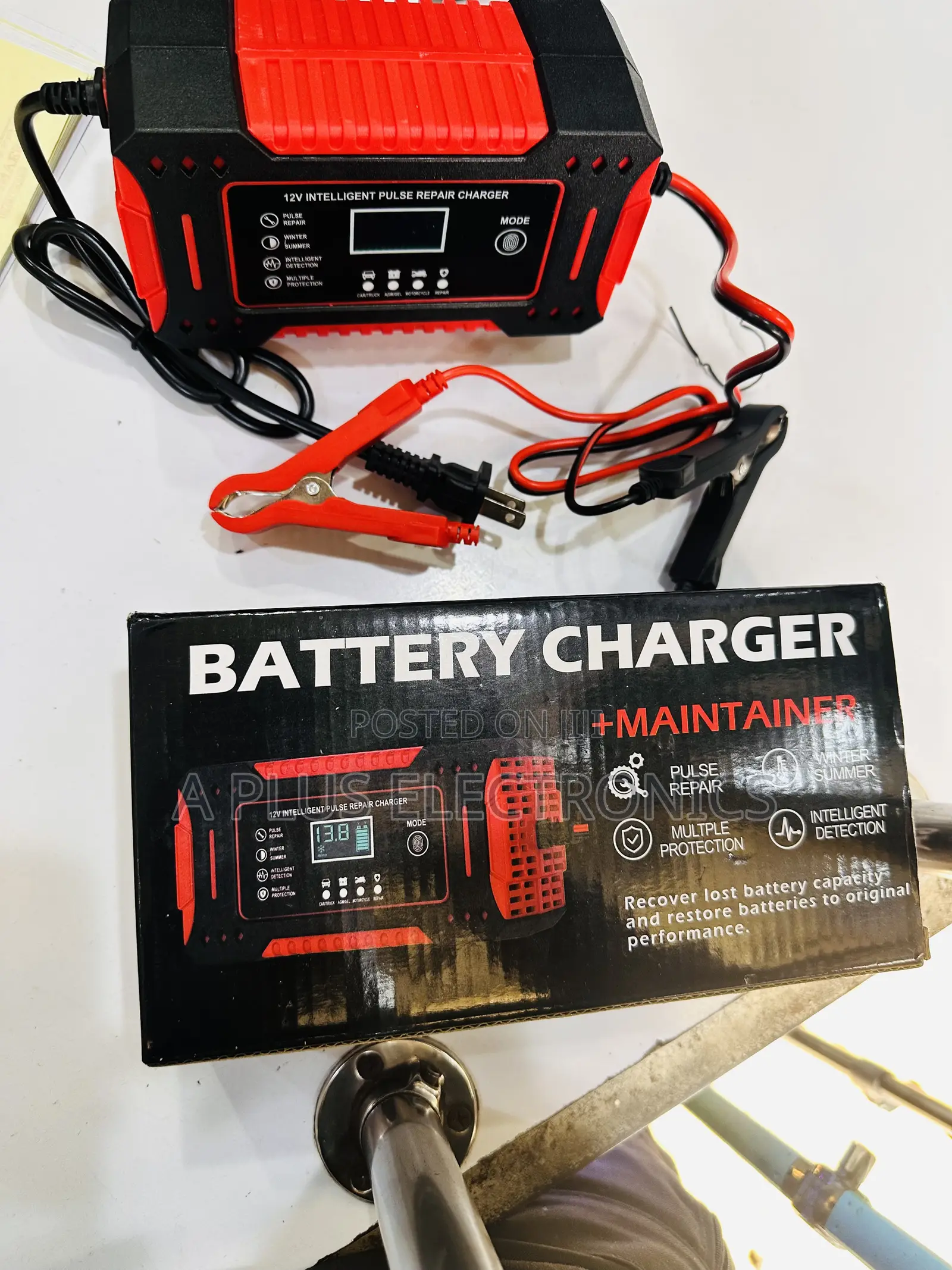 Battery Charger and Pulse Repairer 12v6a – Smart Automatic Car Battery