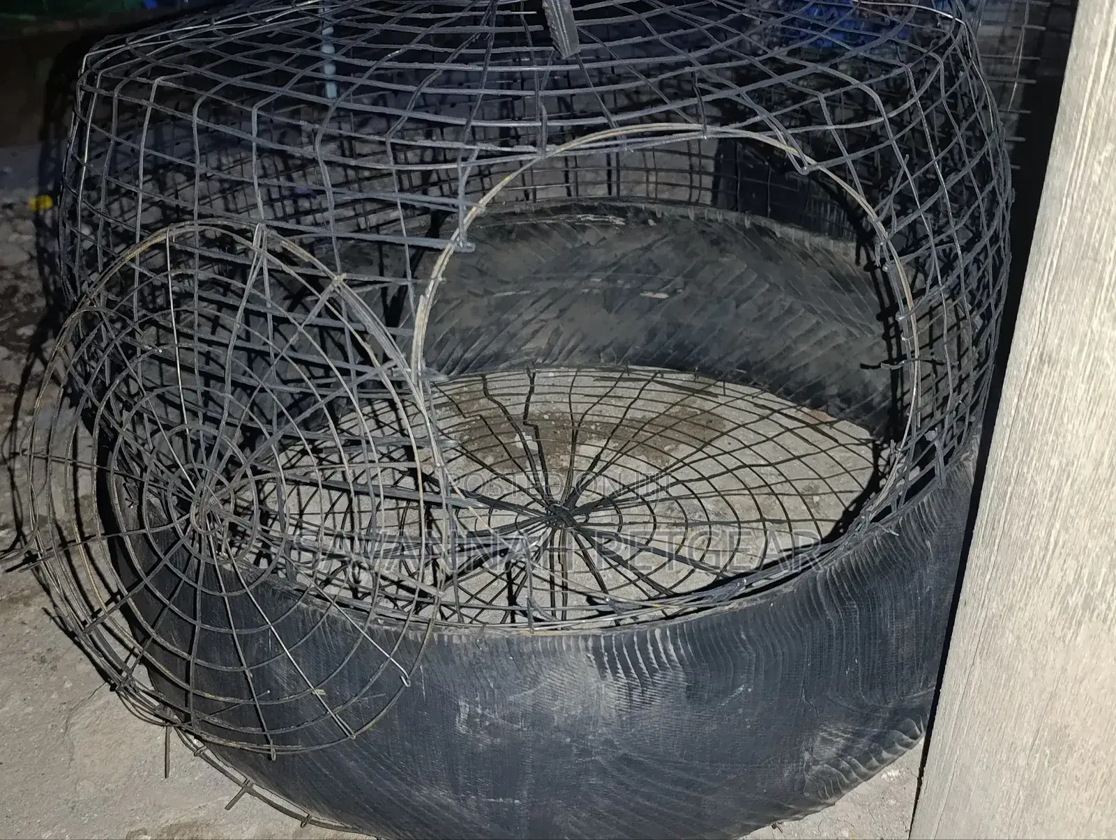 Vintage Metal Wire Cages Detailed for Pet Chicks and Hen Baskets