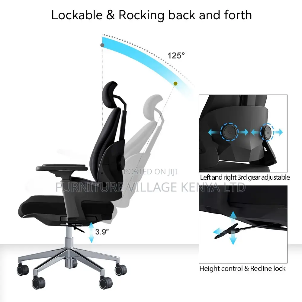 Office Chair; Orthopedic High-back Office Chair