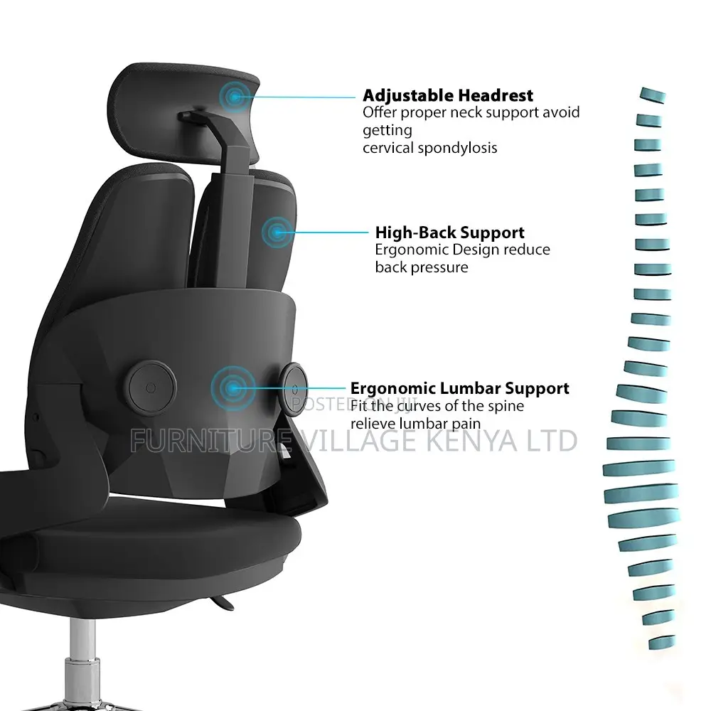 Office Chair; Orthopedic High-back Office Chair