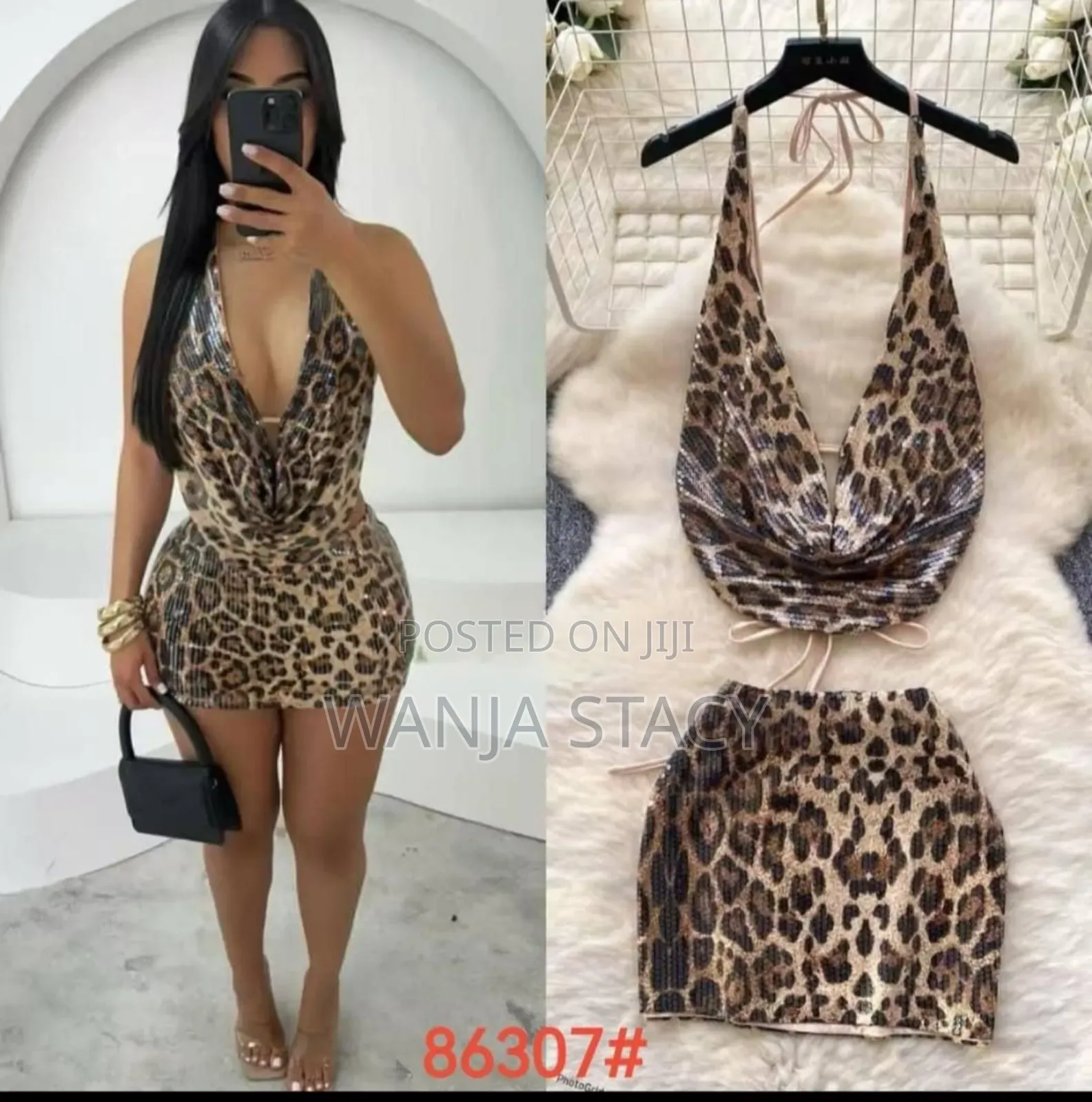 Cheater Print Two Piece Set