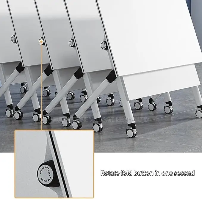 Foldable Table; Foldable Modern Rectangular Writing Desk
