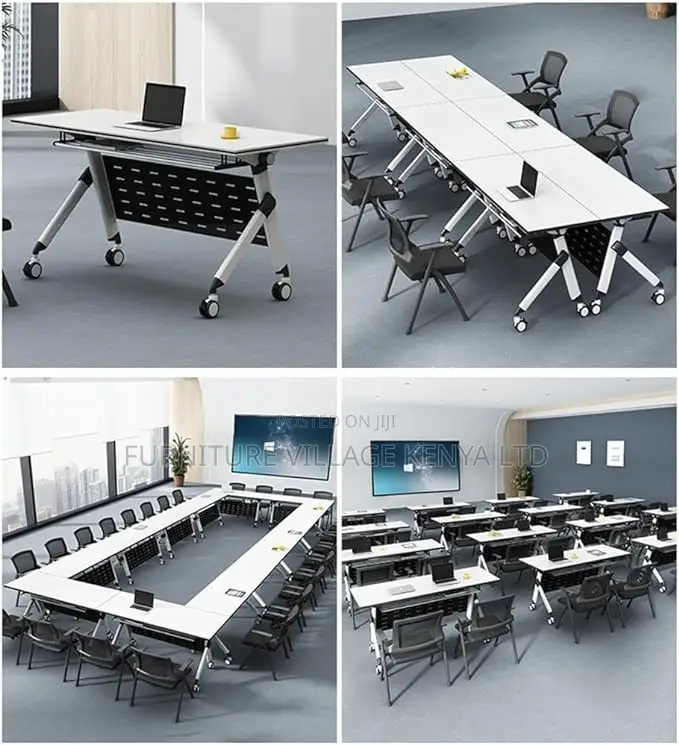 Foldable Table; Foldable Modern Rectangular Writing Desk