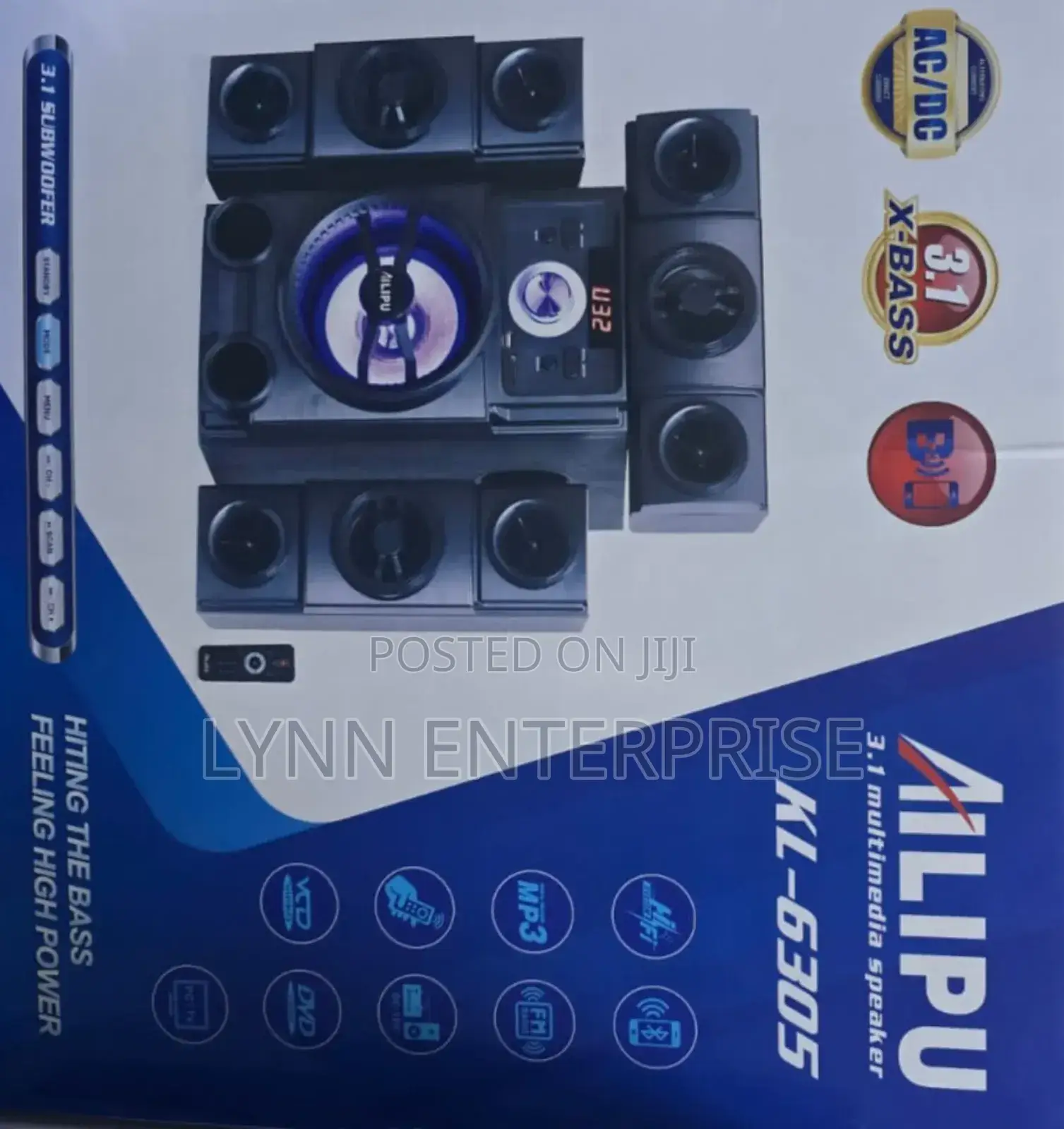 3.1ch Ailipu Homethearte Multimedia Speaker System Woofer