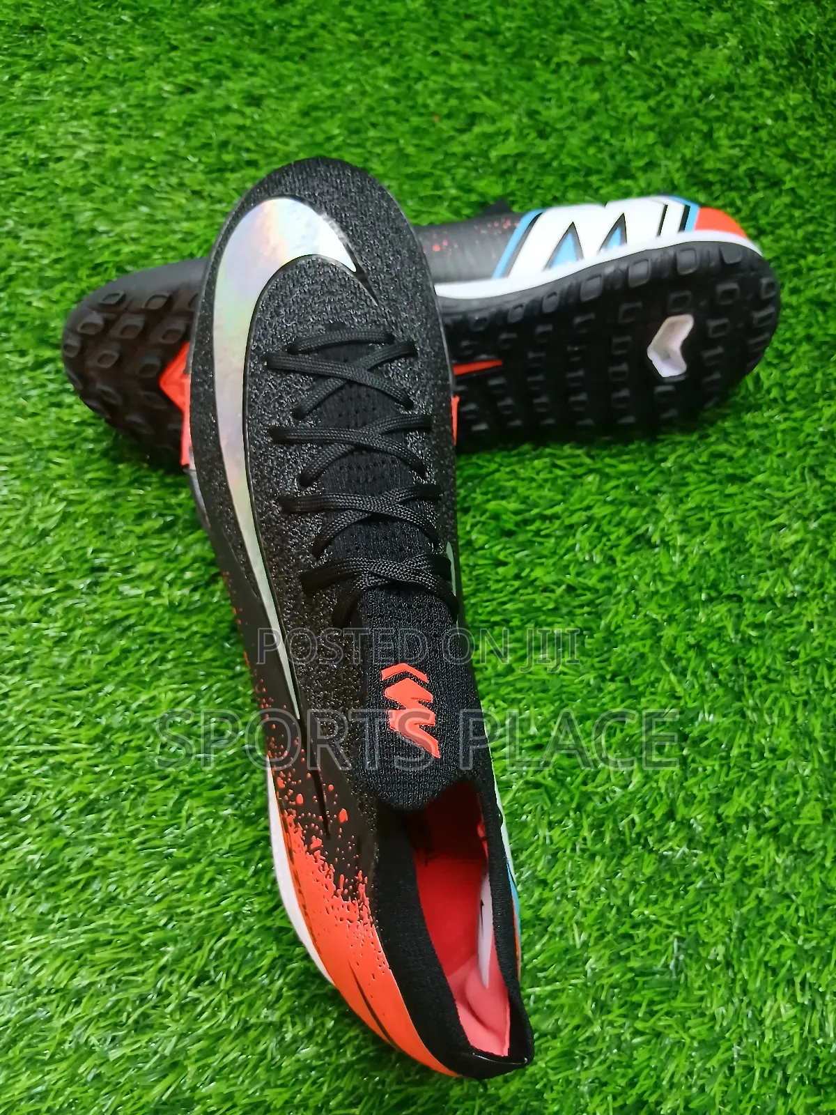 Airzoom Vapor Xvi Black Red Ag Turf Football Trainers