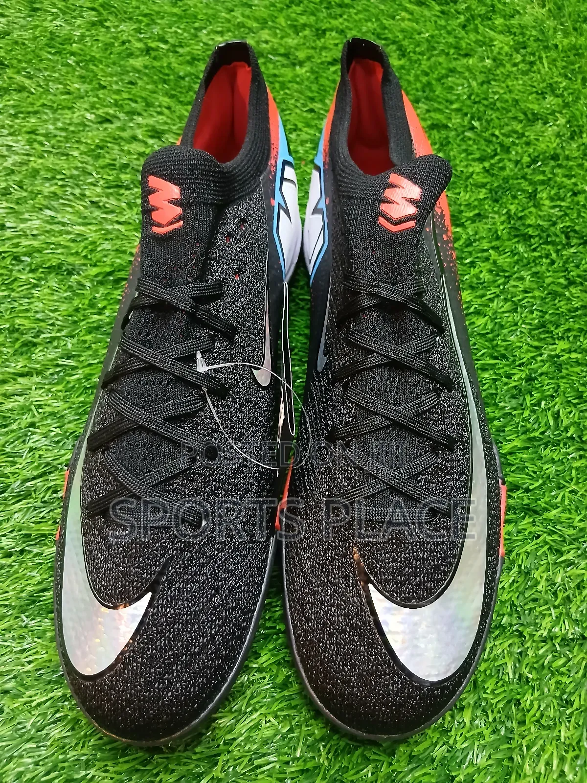 Airzoom Vapor Xvi Black Red Ag Turf Football Trainers