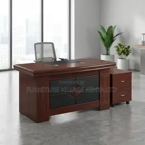 Office Desk; Mahogany Executive Office Desk - 1400mm