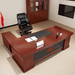Office Desk; Mahogany Executive Office Desk - 1400mm