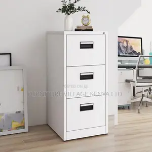 Office Cabinet; Modern 3-drawer Metal Filing Cabinet