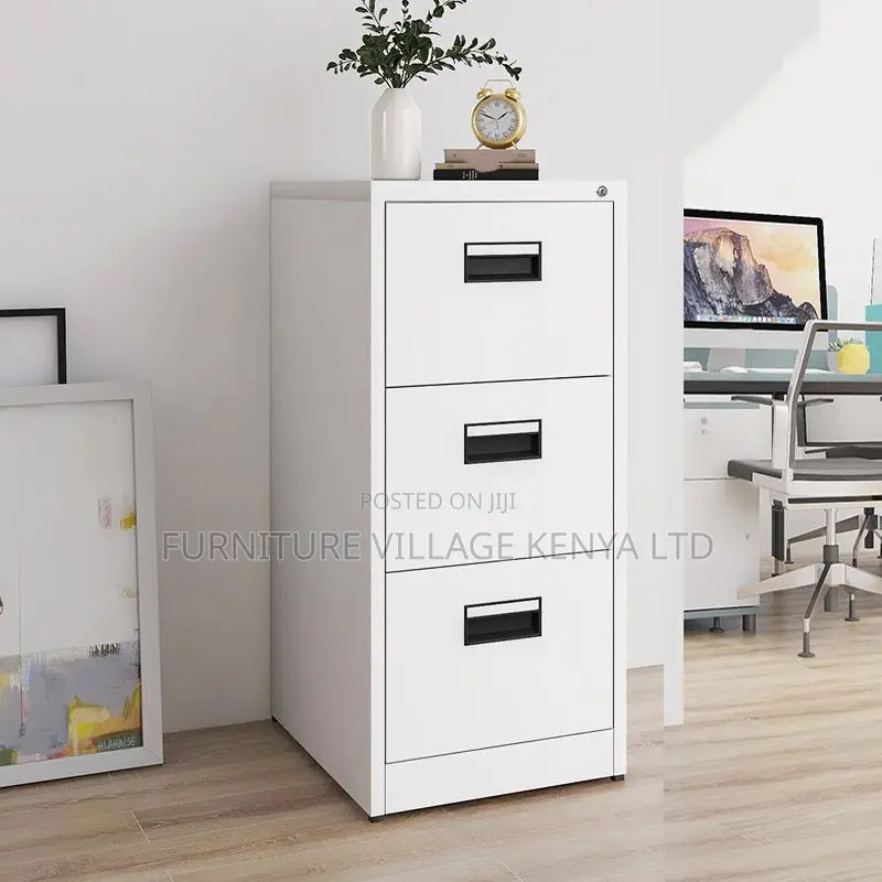 Office Cabinet; Modern 3-drawer Metal Filing Cabinet