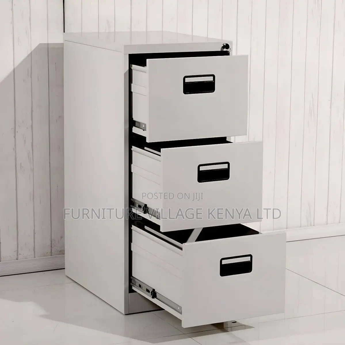 Office Cabinet; Modern 3-drawer Metal Filing Cabinet