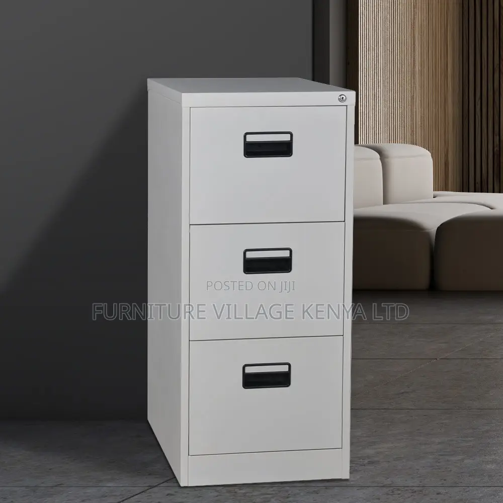 Office Cabinet; Modern 3-drawer Metal Filing Cabinet