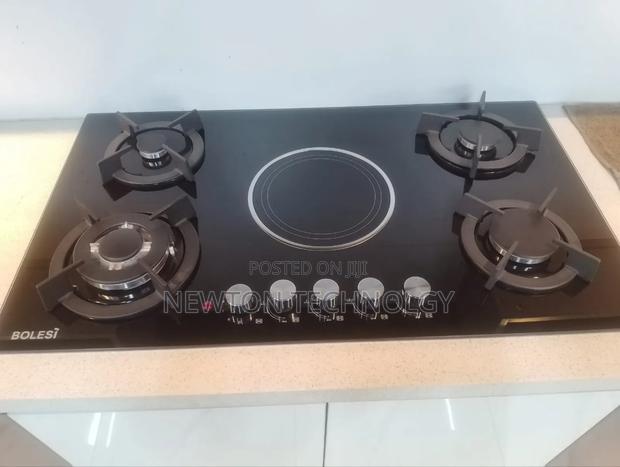 Bolesi Hob 4 Gas Burners +1 Infrared Electric With Gas