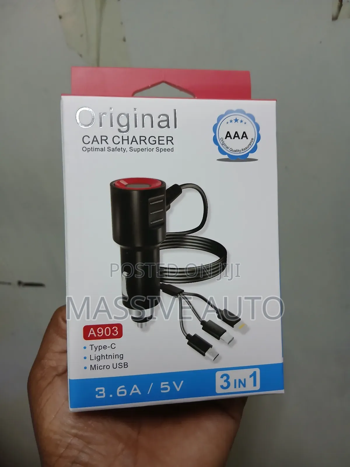 Buy Original Car Charger With Type C Cables