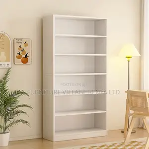 Office Bookshelf; Modern 5-tier Wooden Bookshelf