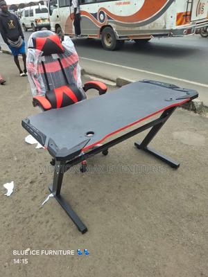 Light Black Gaming Chair+Gaming Table - main view