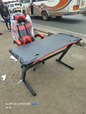 Light Black Gaming Chair+Gaming Table