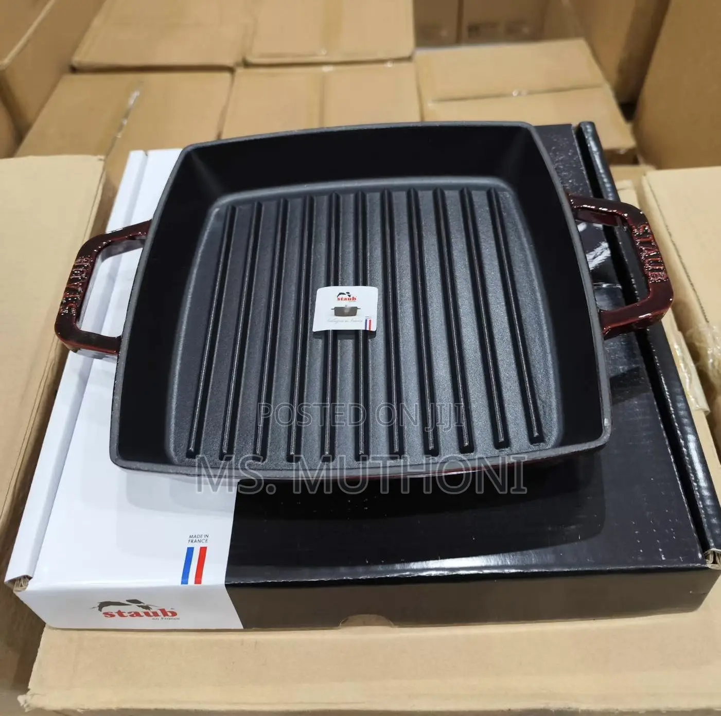 23 Staub Square Grill Pan (Maroon )