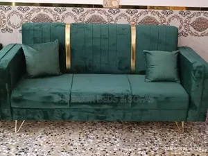 Emerald Gold Accent 3 Seater Sofa