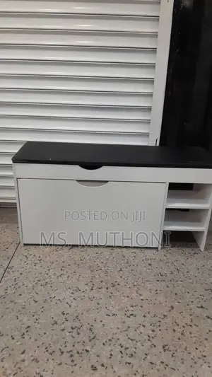 Modern Bucket Flip Shoe Cabinet With Seat Changing Bench