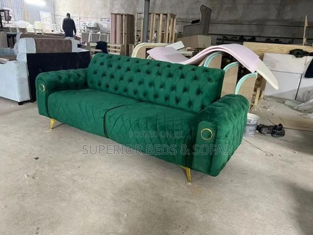 Emerald Tufted 4 Seater Sofa