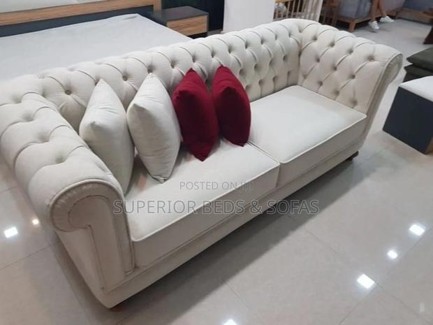 Cream Chesterfield 3 Seater Sofa