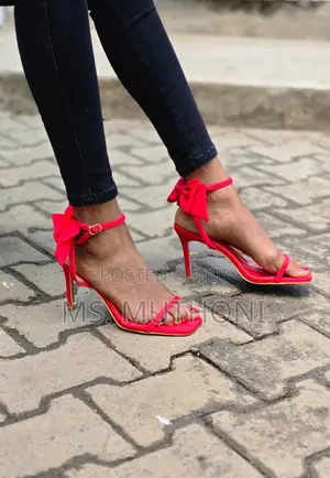 Bow Strap Glam Heels Size 36-41