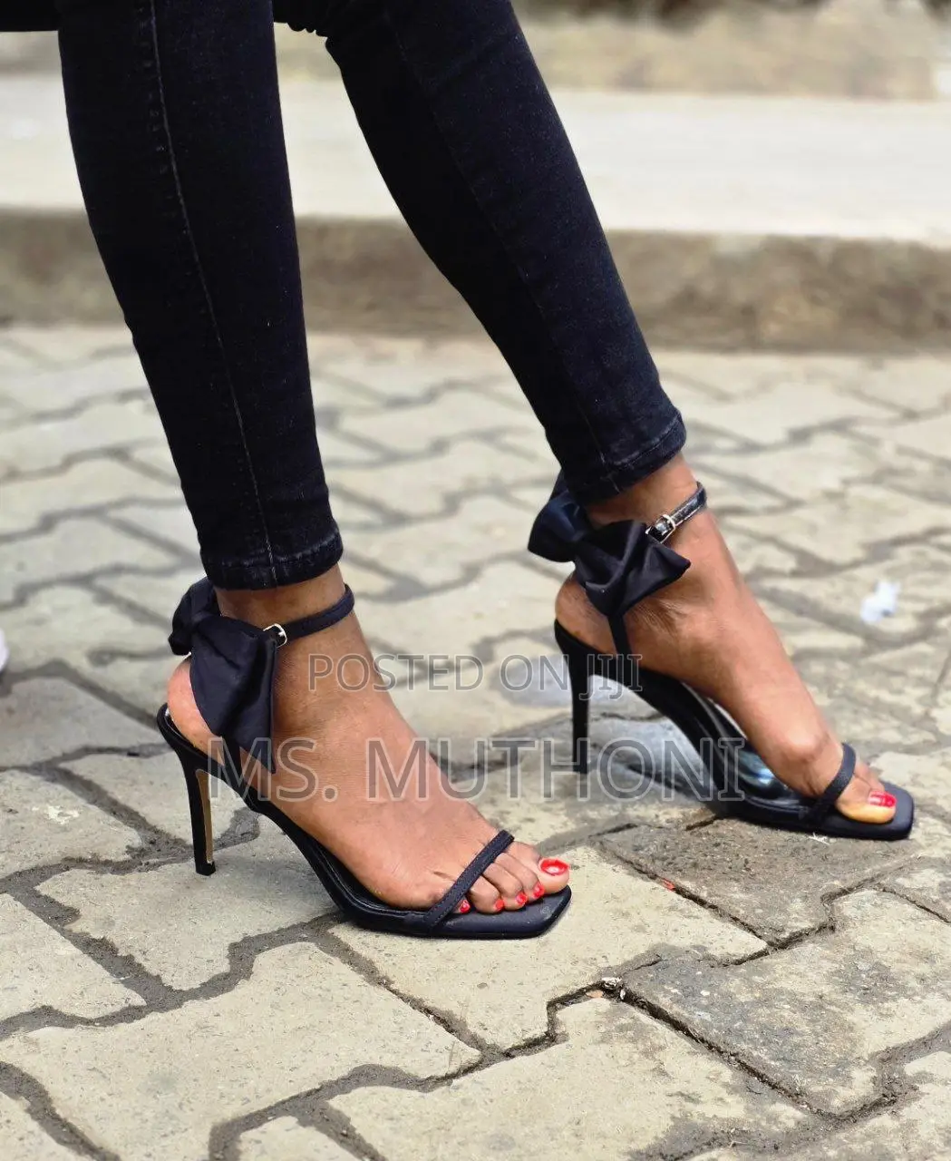 Bow Strap Glam Heels Size 36-41