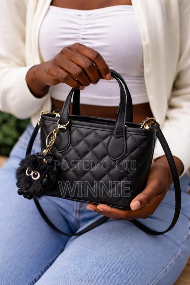 New Spring Textured Waterproof Pu Polyester Lining Bucket Shoulder Bag - thumbnail 4