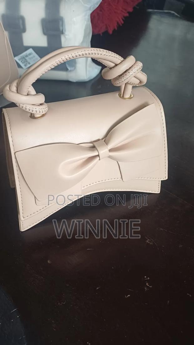 Cute Women Pu Leather Handbag With Bow Lady's Crossbody Mini Handbags