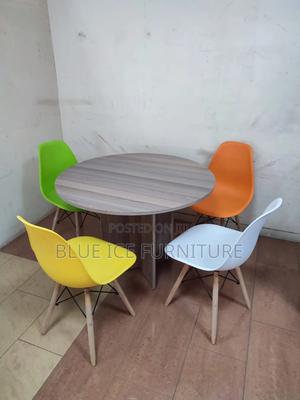 Round MDF Dining Table With Eames Chair - thumbnail 2