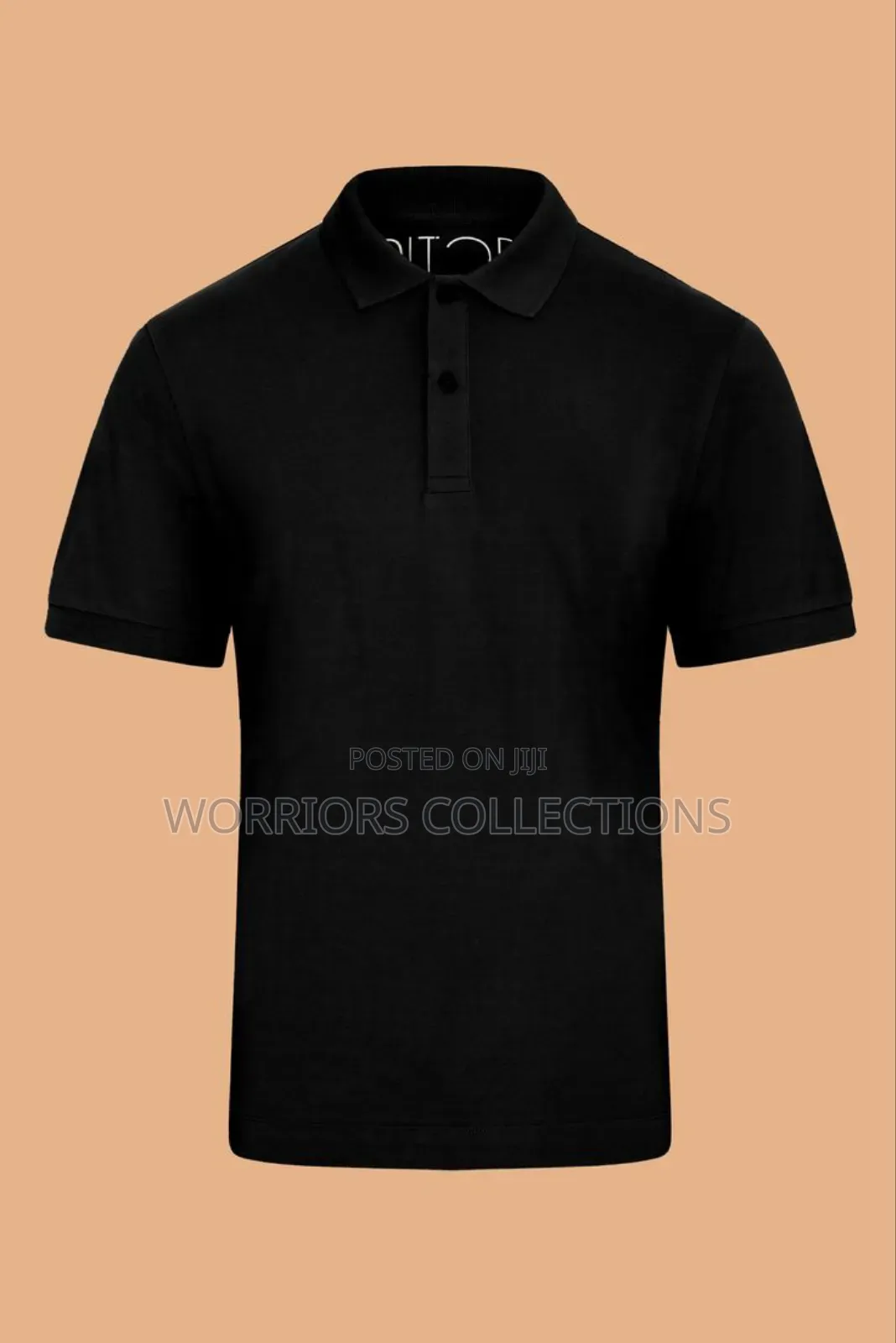 All Black Shade Colours Polo T-Shirts Available