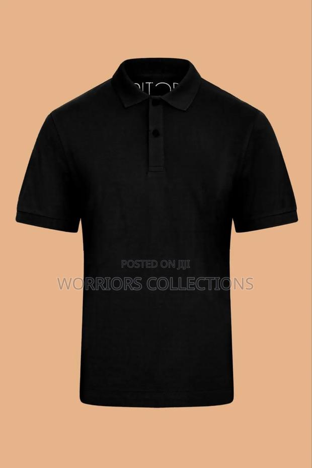 All Black Shade Colours Polo T-Shirts Available - thumbnail 3
