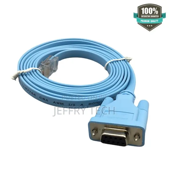 Cisco Systems 9-Pin Db9 Female Console Cable Rs232 Serial Port to Rj4