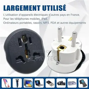 Travel Adapter Universal Type-E/F Plug France to Usa, Uk, China Canada