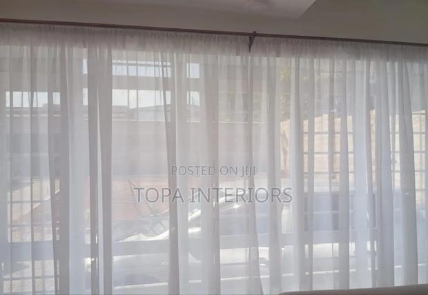 Bay Window Sheers White Sheer Curtains for Big Living Room