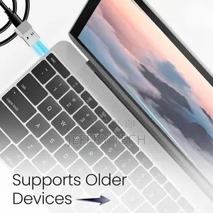 Usb-a Male 2.0 to Usb-C Female Adapter, High-Quality Zinc Body With He